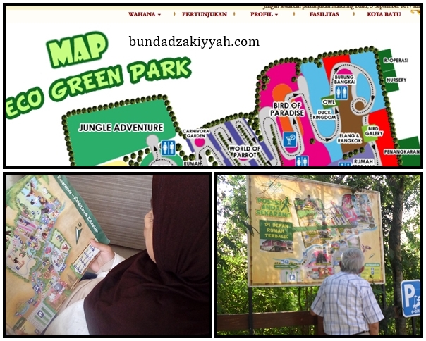 peta memudahkan pengunjung di eco green park