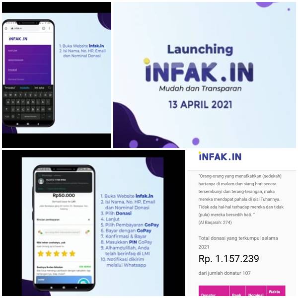 infakin sedekah mudah