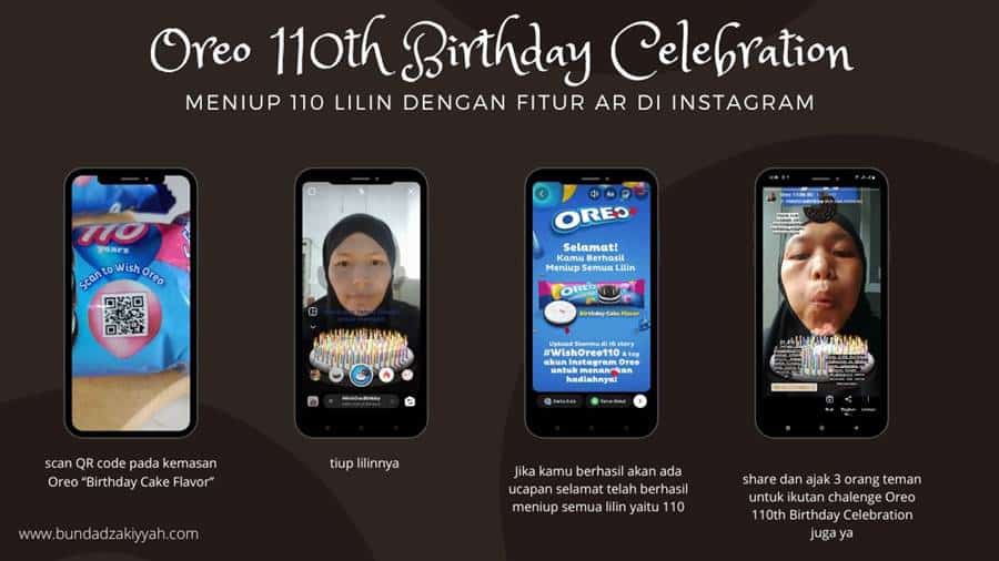 merayakan ulang tahun oreo di Instagram