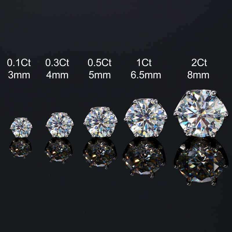 moissanite earrings